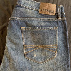 Mens Express Rocco Slim Skinny Distressed Jeans